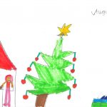 Weihnachtsbild von Augusta (7 Jahre)