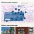 Bildschirmfoto, Stadtplanaussschnitt, Fotos. Text: Genossenschaften entdecken. Kuratierte Wege durch die Stadt, Karte entdecken. Wusstet ihr, ...