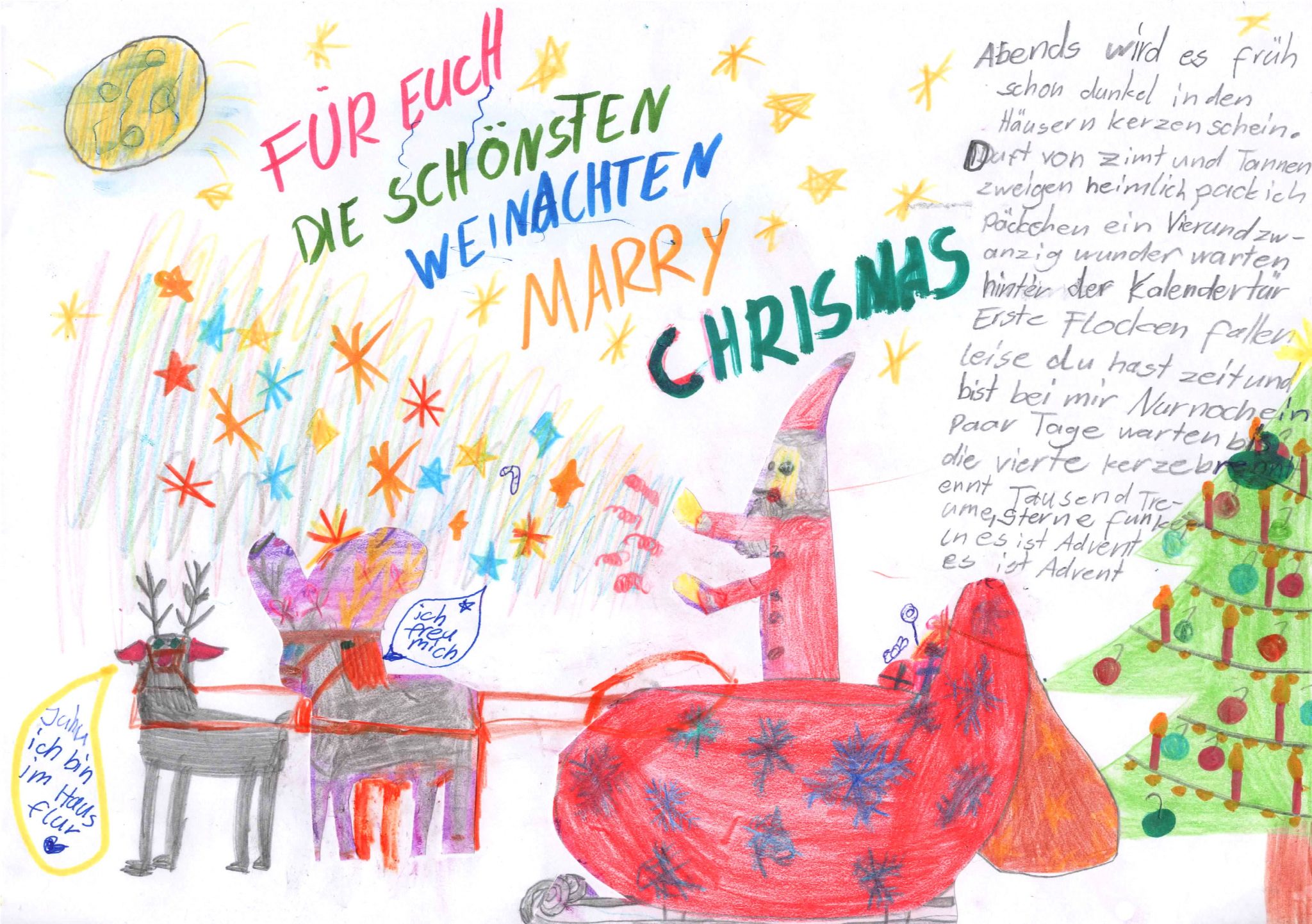 Kinder malen zum Jahresende – Bewohnergenossenschaft FriedrichsHeim eG